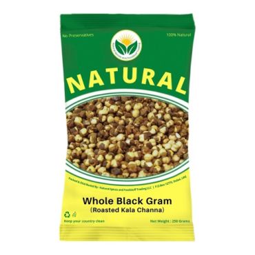 Natural Spices Roasted Gram Whole, 500 G (Roasted Channa)